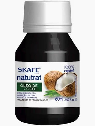 Óleo De Coco 100% Vegetal Skafe Natutrat (60ml)